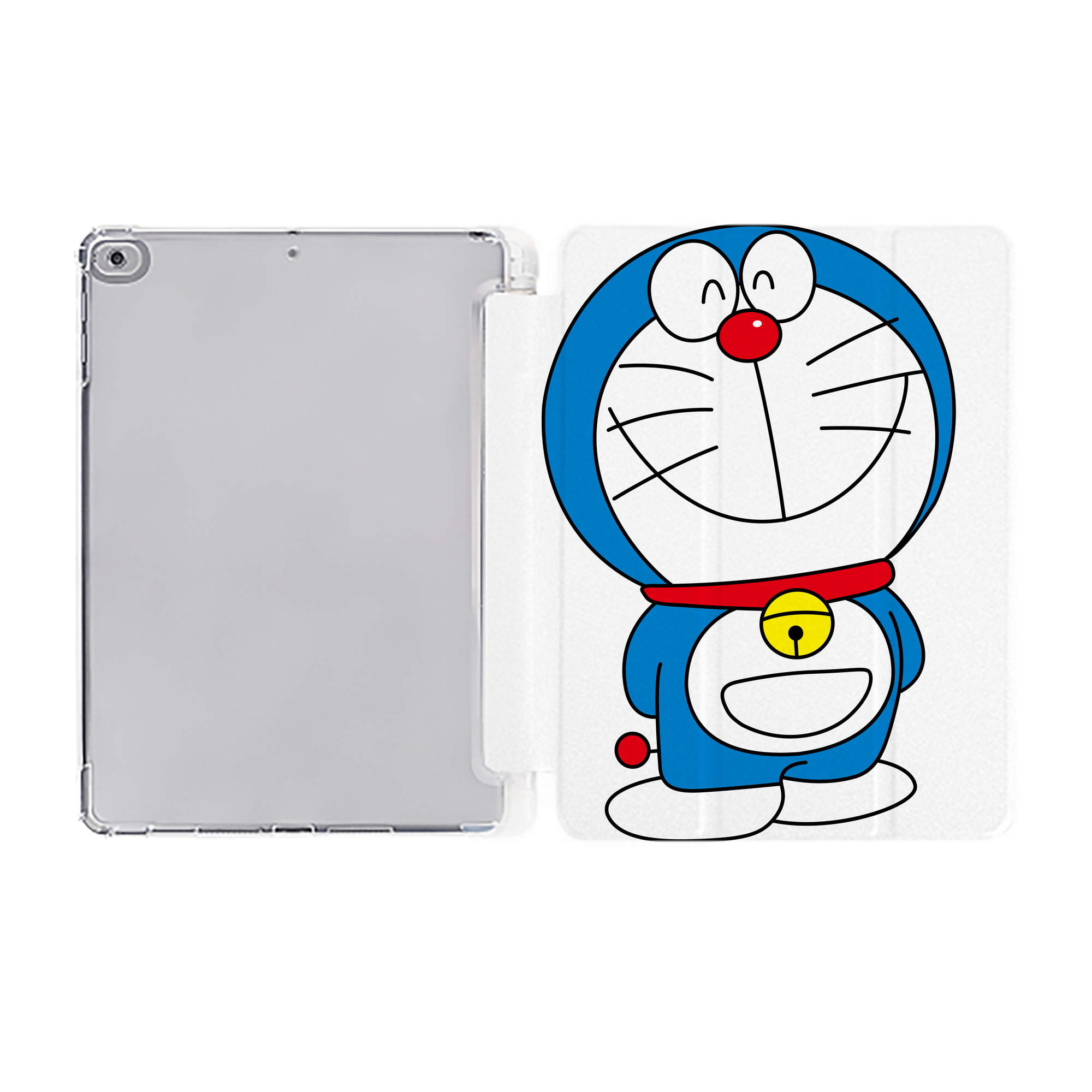 （画像用） ドラえもん Doraemon IPad ケース ペン収納付き 三つ折りスタンド PUレザー×シリコン 対応機種9.5/10.5/10.9インチ